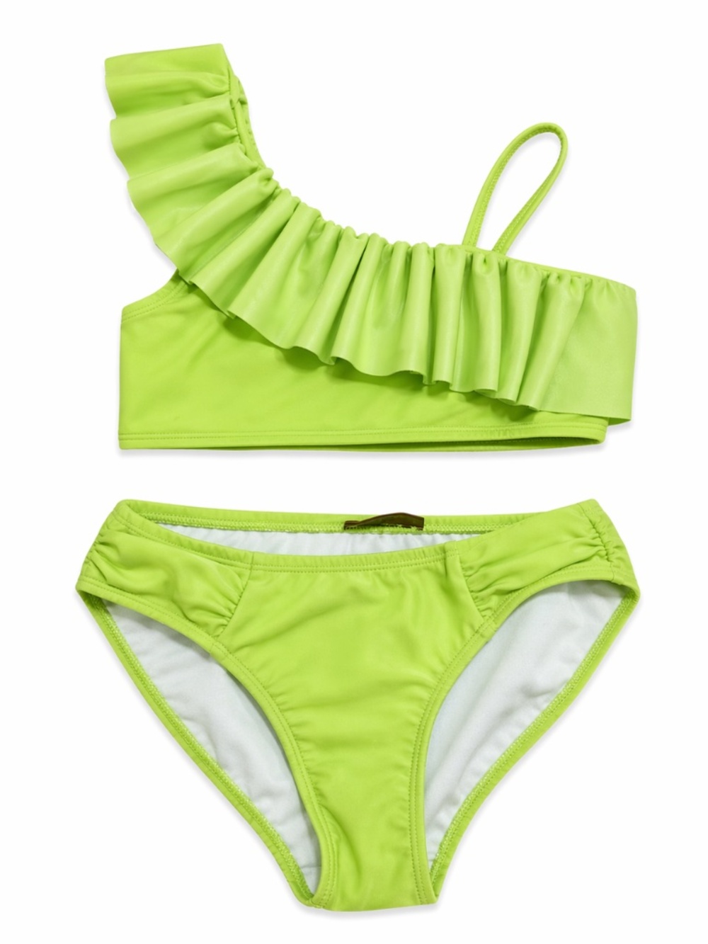 Kate Mack Vibrant Green Ruffle Bikini Set - Size 2T NWT